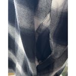 Mossimo Women's Flannel Shacket Shirt Black White Plaid Button Front S Small Photo 4