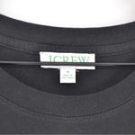 J.Crew Knit Broken In Jersey Tiered Mini Dress Flutter Short Sleeve Black M Photo 3