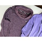 Nike Lot of 2 Dri-Fit 1/4 Zip Sz M Women Purple Long Sleeve Pullover Jacket Photo 1