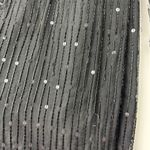 Vtg Lawrence Kazar Silk Beaded Formal Dress Sz XL Black White Sequin Long Sleeve Photo 13