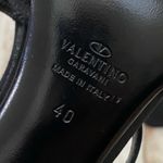 Valentino Garavani  Black Satin Embellished Heels Photo 14