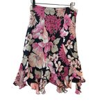 Karen Kane Vintage Jellyfish Style  Lifestyle Floral Midi Skirt Size 6 Black Pink Photo 1