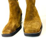 Vince Camuto  Babellie Western Leather Suede Boot Side Zipper Golden Details 7M Photo 11
