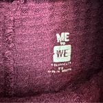 Me to We  Pullover Turtleneck Waffle Knit Sweater Distressed Women’s XS Red Photo 2