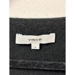 Vince  100% Cashmere Long Sleeve Scoop Neck Cropped Sweater Black Women's Size M Photo 2