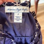 American Eagle Blue Peplum Retro Top Photo 8