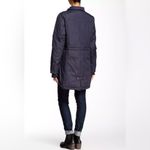 Sam Edelman Navy Blue Faux Fur Trimmed Down Filled Parka Coat Women’s Size XL Photo 2