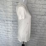 Socialite women XS scoopneck short sleeve top with cut out holes white Photo 4