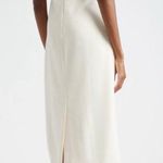 STAUD NEW! Una ivory button down sleeveless Midi dress sz XS Photo 1