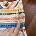 Trina Turk white with colorful embroidered Patterned Women's Shorts size 4 Photo 6