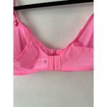 Aerie NWT  Smoothez Hot Pink Microfiber Mesh Unlined Underwire Balconette Bra 32B Photo 5