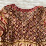 Raga Red Brown Paisley Floral Tunic Mini Dress Photo 73