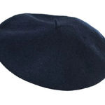 Scala  Beret 100% Wool Navy Blue‎ Traditional French Style Painter Basque Vintage Photo 0
