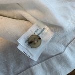 Marine layer  white hemp Lucy short sleeve resort shirt NEW button up Photo 4