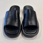 Journee Collection  Denrie Platform Chunky Black‎ Sandal Size 9 Photo 3