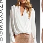 BCBG MAXAZRIA Silvie Gold Metallic Bandage Stretch Bodycon Mini Skirt Size XS Photo 1