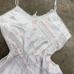 Vintage coquette cottagecore pastel floral y2k lace satin teddy White Size M Photo 1