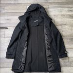 Ellen Tracy  Black Leopard Print Rain/Trench Coat Photo 3