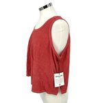 Mohnton Made Washed Look Hemp Cotton Tank Top Bright Madder Red Size 1X NWT Photo 4