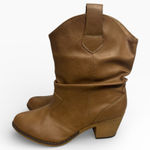 Charles Albert  Brown Western Cowboy Ankle Boots Vegan Leather Womens Size US 11 Photo 0