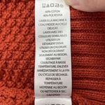 Max Studio  Plus 1X Cardigan Sweater Open Front Pumpkin Orange Waffle Knit Womens Photo 7