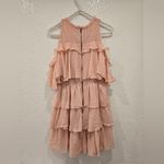 Alice + Olivia  Ruffle Cold Shoulder Mini Dress Size 2 Photo 3