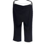 Amanda Uprichard ‎ Trouser Dress Pants Cropped Capri Classic Black Size Large Photo 4