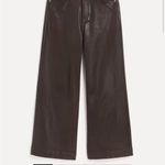 Paige coated high-rise wide-leg jeans Faux leather like Photo 3