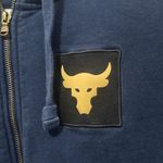 Under Armour EUC Navy Blue Hoodie w/Gold Brahma Bull Logo Size S Photo 3