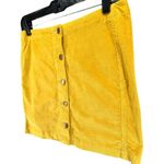 Toad & Co Mini Skirt Womens 2 Golden Cruiser Corduroy Button Front Retro Preppy Photo 1