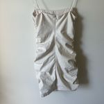 Amanda Uprichard x REVOLVE Palma Leather Dress in Cream Medium Photo 3