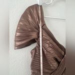 Antonio Melani Zaira Chiffon Evening Dress Metallic Empire Waist Pleats NWT 6 Photo 6
