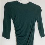 Helmut Lang  Nova green jersey ruched dress Photo 4