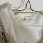 Double Zero White Denim Zipper Jacket Photo 1