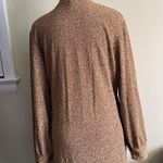 South Beach  longline gold side slits open front Metallic Duster Cardigan Sweater Photo 4