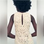 ZARA Limited Edition Ecru Knit Ivory Winter Crochet Long Boho Dress W1100 Sz S Photo 4