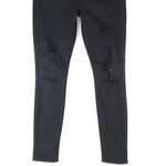 7 For All Mankind  B(air) Black Denim The Ankle Skinny Women's Size 25 Photo 2