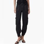 ALLSAINTS NWOT All Saints Black Freda Denim Cargo Pants Photo 14