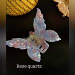 Rose quartz color butterfly hair clip hair claw Emi Jay similar Pink Photo 1