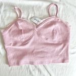 Princess Polly COPY - NWT light Pink Lacey cropped tank Photo 0
