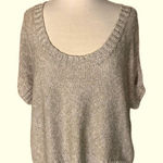 Alice + Olivia #510 Linen Metallic Blend Loose Fit Sweater Photo 0