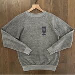 Vintage New York University Crewneck Raglan Sweatshirt Heather Grey Size Medium Gray Photo 0