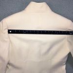 Carlisle Wool Blazer Jacket Women 10 Single Breasted Button Front Neutral Cream Photo 7