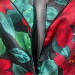 Victoria's Secret Victoria’s Secret Gold Label Christmas Nightgown Red Green Poinsettias Sz Small Photo 3