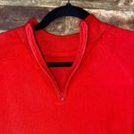 draper's & damon's Red Mock Neck Back Zip Acrylic Sweater Women's Size PL Photo 0