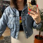 Lee x H&M Cropped Slouchy Denim Jacket Blue Photo 2