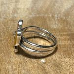 Sterling Silver Enamel Butterfly 925  Ring Photo 3