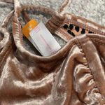 No Boundaries  Women’s NoBo Blush Pink Velvet Cheetah Print Swim Bikini Top Sz M Photo 5