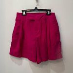 A New Day Women's High-Rise Tailored Linen Shorts - Pink size 4 pink Photo 4