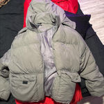 Charlotte Russe grey cropped puffer jacket Photo 0